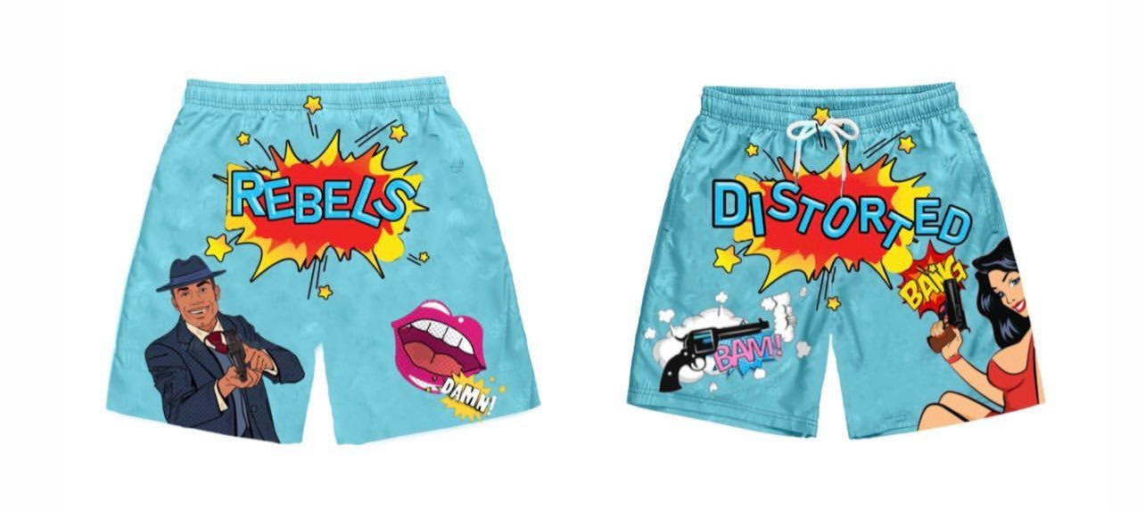 Playful Chic: Cartoon Design Shorts for Whimsical Style