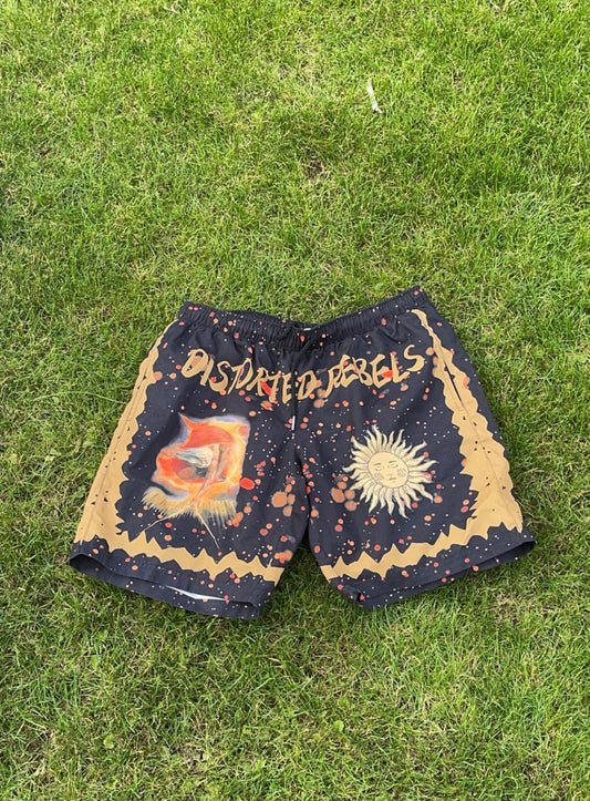 Celestial Allure: Shorts with Aesthetic Sun and Moon Design
